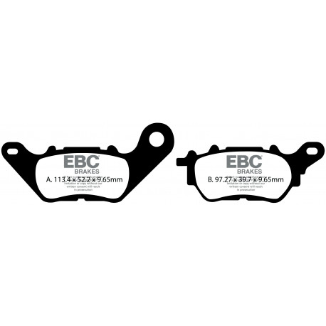 Zavore EBC Moto EBC zavorne ploščice Organic SFA706 | race-shop.si