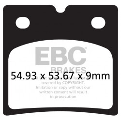 EBC zavorne ploščice Organic FA696