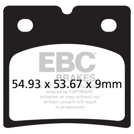 Zavore EBC Moto EBC zavorne ploščice Organic FA696 | race-shop.si