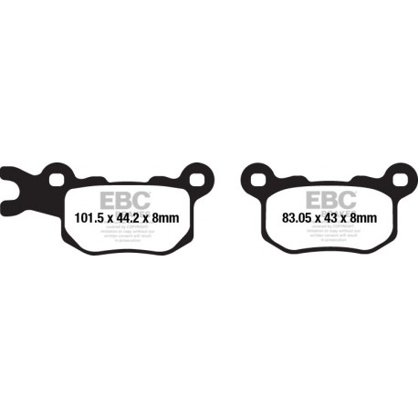 Zavore EBC Moto EBC zavorne ploščice SXR685HH | race-shop.si