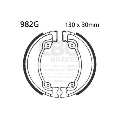 Zavore EBC Moto EBC zavorne čeljusti Grooved 982G | race-shop.si