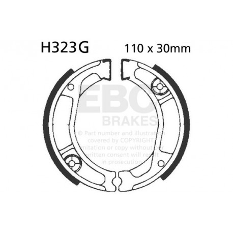 Zavore EBC Moto EBC zavorne čeljusti Grooved H323G | race-shop.si