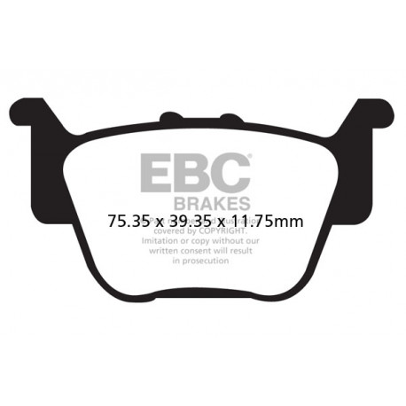 Zavore EBC Moto EBC zavorne ploščice FA373R | race-shop.si