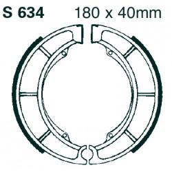 EBC zavorne čeljusti Grooved S634G