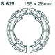 Zavore EBC Moto EBC zavorne čeljusti Grooved S629G | race-shop.si