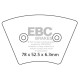 Zavore EBC Moto EBC zavorne ploščice Organic FA FA026 | race-shop.si