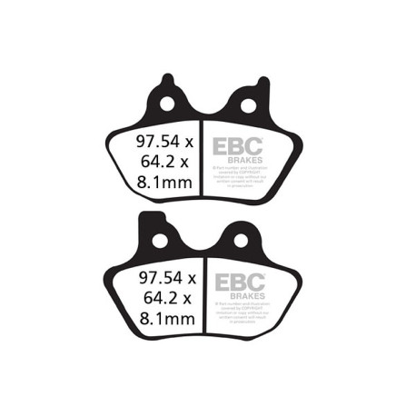 Zavore EBC Moto EBC zavorne ploščice Organic FA FA400 | race-shop.si