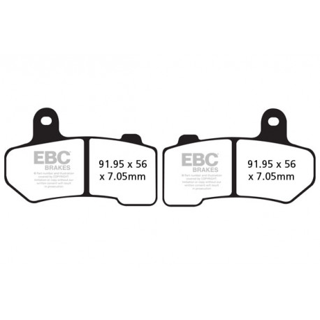 Zavore EBC Moto EBC zavorne ploščice FA409 | race-shop.si