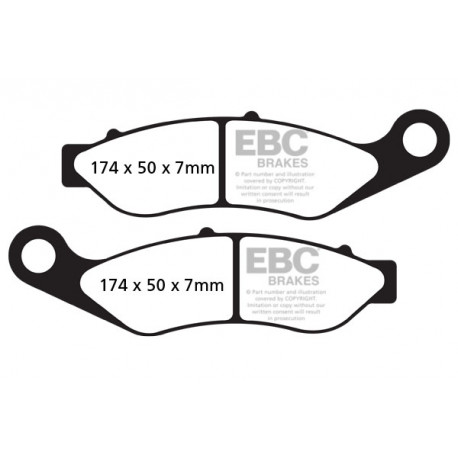 Zavore EBC Moto EBC zavorne ploščice FA638HH | race-shop.si