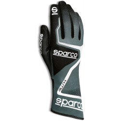 Race gloves Sparco Rush (inside stitching) black/white