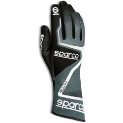 Rokavice za karting Sparco RUSH (notranji šivi), črna/bela