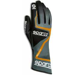 Rokavice za karting Sparco RUSH (notranji šivi), črna/oranžna
