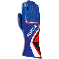 Race gloves Sparco Record (external stitching) blue