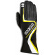 Rokavice Rokavice za karting Sparco RECORD (zunanji šivi), črna/rumena | race-shop.si