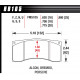 Zavorne ploščice HAWK performance Zavorne ploščice Hawk HB105G.775, Race, min-max 90°C-465°C | race-shop.si