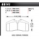 Zavorne ploščice HAWK performance Rear brake pads Hawk HB141W.650, Race, min-max 37°C-650°C | race-shop.si