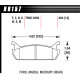Zavorne ploščice HAWK performance Rear Zavorne ploščice Hawk HB157G.484, Race, min-max 90°C-465°C | race-shop.si