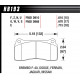 Zavorne ploščice HAWK performance Rear Zavorne ploščice Hawk HB193G.670, Race, min-max 90°C-465°C | race-shop.si