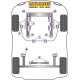 Poliuretanski silent bloki Powerflex Front Anti Roll Bar Mount 25mm Audi Cabriolet (1992 - 2000) | race-shop.si