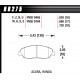 Zavorne ploščice HAWK performance Front Zavorne ploščice Hawk HB275E.620, Race, min-max 37°C-300°C | race-shop.si
