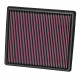 Nadomestni zračni filtri za originalni airbox Nadomestni zračni filter K&N 33-2497 | race-shop.si
