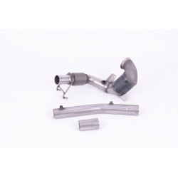 Cast Downpipe with HJS High Flow Sports Cat Milltek exhaust Audi A1 40TFSI 5 2019-2021