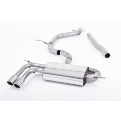 Particulate Filter-back Milltek exhaust Audi A3 2 TDI 2008-2012