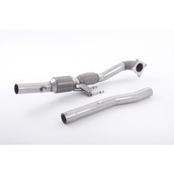 Large Bore Downpipe and Hi-Flow Sports Cat Milltek exhaust Audi TT Mk2 TTS quattro 2008-2014