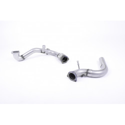Large-bore Downpipe and De-cat Milltek exhaust Ford Fiesta Mk8 1.0T 2017-2019