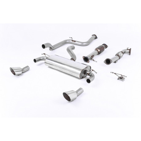 Izpušni sistemi Milltek Turbo-back including Hi-Flow Sports Cat Milltek exhaust Ford Focus MK2 RS 2009-2010 | race-shop.si