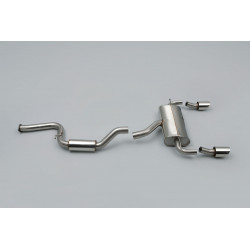 Cat-back Milltek exhaust Ford Focus MK2 RS 2009-2010
