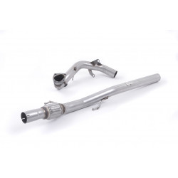 Large-bore Downpipe and De-cat Milltek exhaust Skoda Fabia vRS 1,4 2011-2021