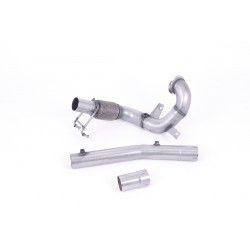 Large-bore Downpipe and De-cat Milltek exhaust Volkswagen Polo GTI 2 2019-2021