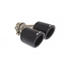 Exhaust tip SLIDE 2x89mm, input 63,5mm