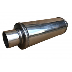 Sredinski izpušni lonec (dušilec zvoka) RACES 49, dovod/izhod premera 2,5" (63mm)