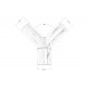 Y reduktorji Exhaust 90° reduction 51/60mm, nerjaveče jeklo | race-shop.si