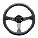 Volani 3-kraki volanski obroč OMP Corsica, 350mm, usnje, 95mm zamik, črna/rdeča | race-shop.si