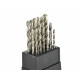 Vrtalniki Set of 19 pcs HSS silver drill bits for metal (1-10mm) | race-shop.si