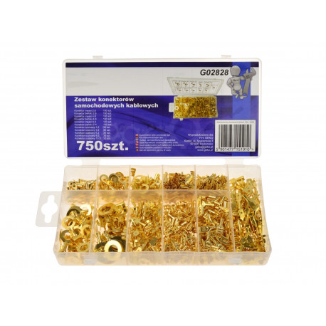 Kabli, očesca, priključki Set avtomobilskih kabelskih konektorjev 750 kosov | race-shop.si