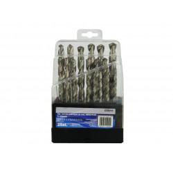 Set of 25 pcs HSS silver drill bits for metal (1-13mm)