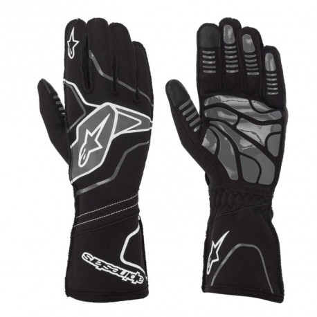 Rokavice Rokavice za karting Alpinestars Tech-1 KX V2 (zunanji šivi), črna/siva | race-shop.si