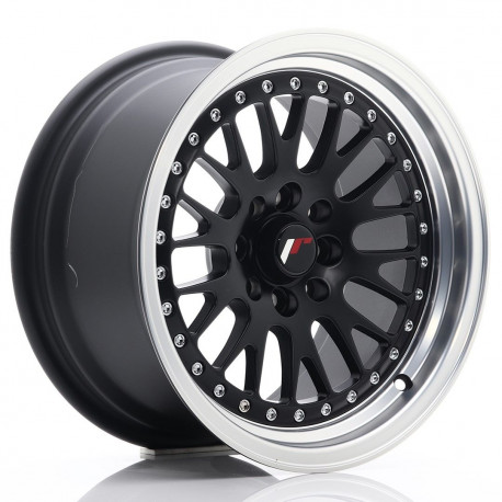Aluminium wheels Platišče Japan Racing JR10 15x8 ET20 4x100/108 Black Face + Machined Lip | race-shop.si