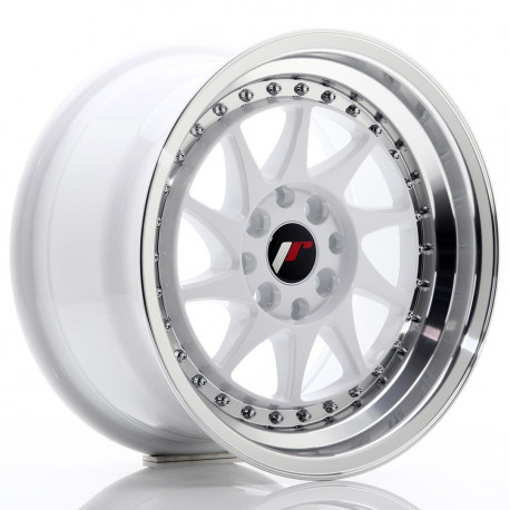 Aluminium wheels Platišče Japan Racing JR26 15x8 ET25 4x100/108 Bela w/ Machined Lip | race-shop.si