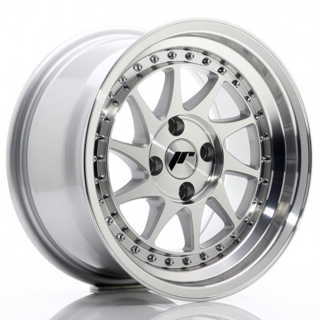 Aluminium wheels Platišče Japan Racing JR26 15x8 ET5 4x100 Silver Machined | race-shop.si