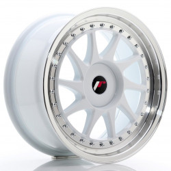 Platišče Japan Racing JR26 17x8 ET20-35 Blank White w/ Machined Lip