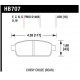 Zavorne ploščice HAWK performance Zadnje zavorne ploščice Hawk HB707U.638, Race, min-max 90°C-465°C | race-shop.si