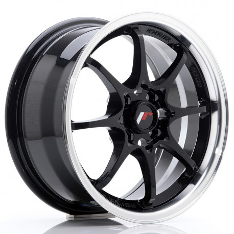 Aluminium wheels Platišče Japan Racing JR5 15x7 ET35 4x100 Glossy Black | race-shop.si