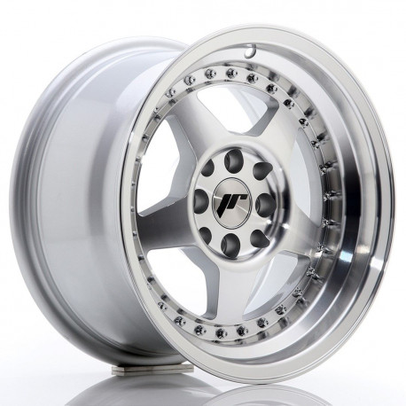 Aluminium wheels Platišče Japan Racing JR6 15x8 ET5 4x100/114 Silver Machined | race-shop.si