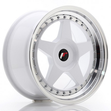 Aluminium wheels Platišče Japan Racing JR6 17x9 ET20-35 Blank White w/ Machined Lip | race-shop.si