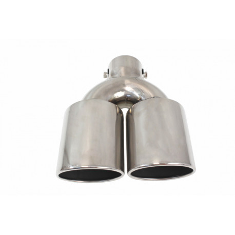 Z dvema izpustoma Izpušna cev 2х76mm vhodni premer 55mm | race-shop.si